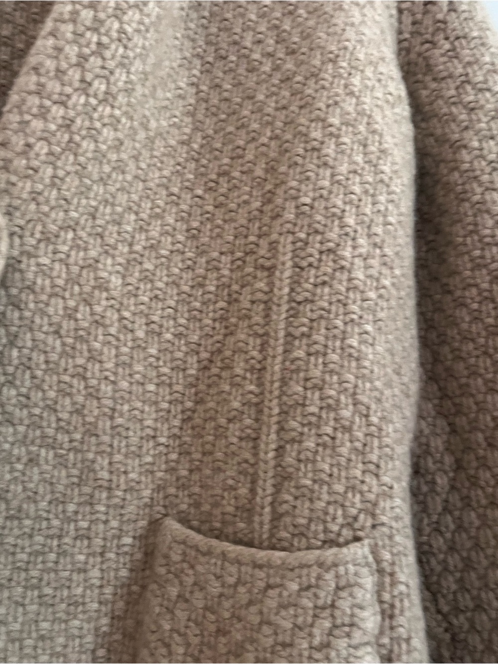 Vintage Fabiana Filippi Hand Knit Handmade Basketweave Knit Cardigan Italy M - Picture 3 of 10